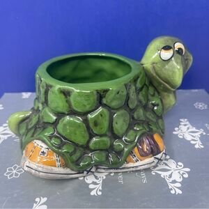 Turtle Ceramic Planter Pot